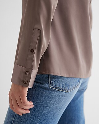 Satin Relaxed Portofino Shirt - image 4