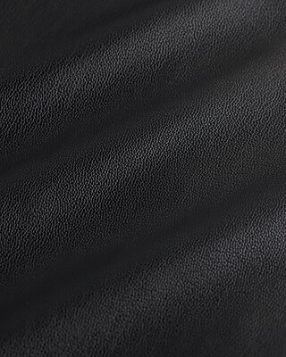 Faux Leather Drop Shoulder Oversized Shacket