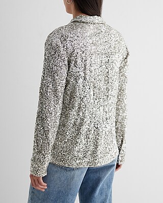 Relaxed Sequin Portofino Shirt