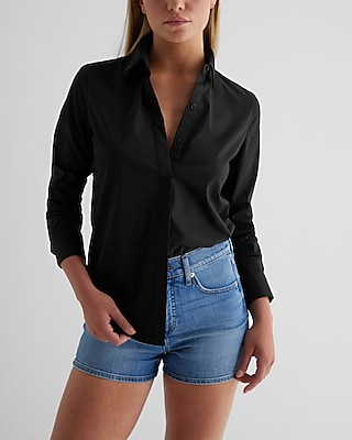 Women's Black Work Tops - Dress Shirts & Blouses For Work - Express