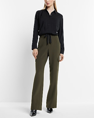Relaxed Cinched Tie Bottom Portofino Shirt