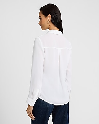 Georgette Relaxed Portofino Shirt