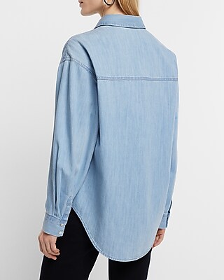 Denim Boyfriend Portofino Shirt | Express