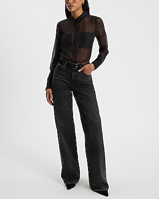 Sheer Double Pocket Portofino Shirt