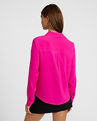 Georgette Double Pocket Relaxed Portofino Shirt