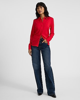 Georgette Double Pocket Relaxed Portofino Shirt
