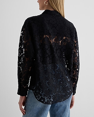 Lace Boyfriend Portofino Shirt