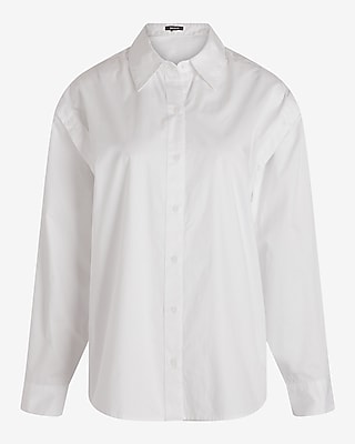Poplin Detachable Sleeve Button Up Shirt