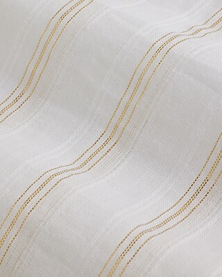 Relaxed Metallic Half Sleeve Portofino Shirt