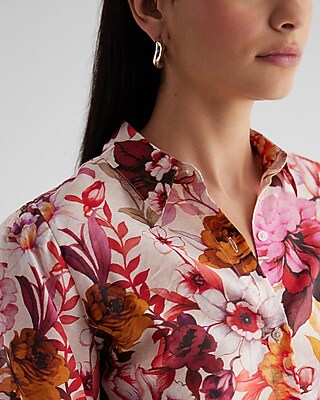 PRETTY PORTO AUTUMNAL FLORAL 9709592:PRINT-PINK:M