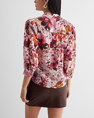 PRETTY PORTO AUTUMNAL FLORAL 9709592:PRINT-PINK:M