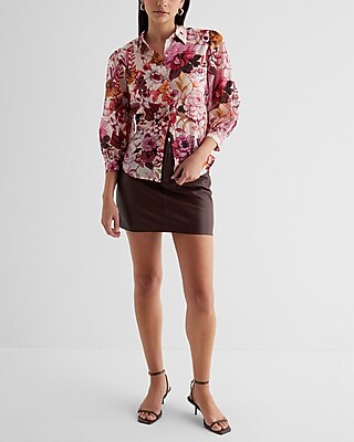 PRETTY PORTO AUTUMNAL FLORAL 9709592:PRINT-PINK:M