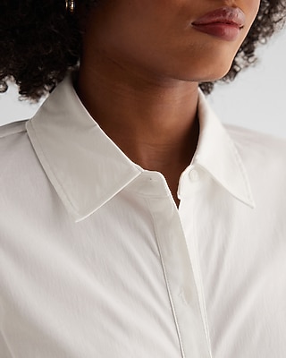 Long Sleeve Button Up Corset Shirt