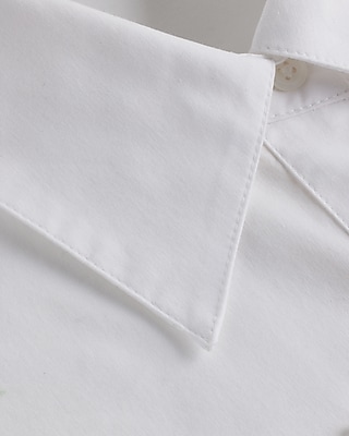 Poplin Embellished Boyfriend Portofino Shirt