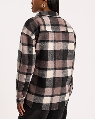 Plaid Oversized Tunic Shacket