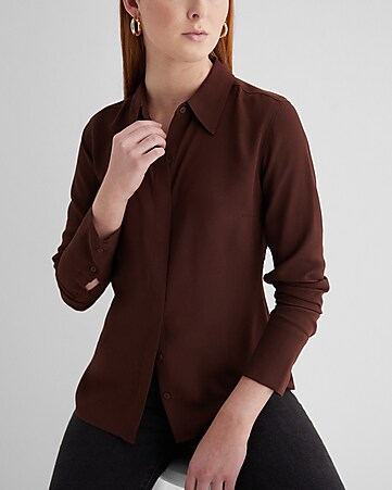 Louis Vuitton Brown Women Casual Shirt - Express your unique style