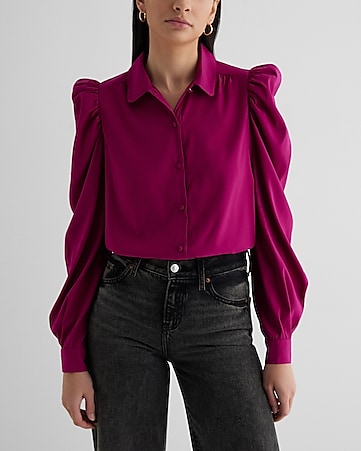 Pink Silk Off the Shoulder Top + Jeans - Color & Chic
