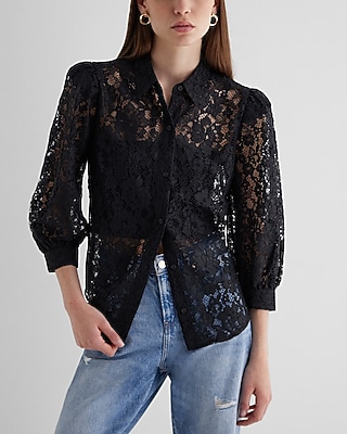 PRETTY PORTO BLACK LACE 9710048:PITCH BLACK:M