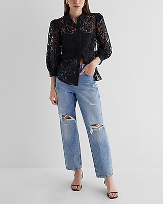PRETTY PORTO BLACK LACE 9710048:PITCH BLACK:M