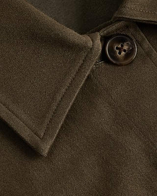 Twill Cropped Shacket