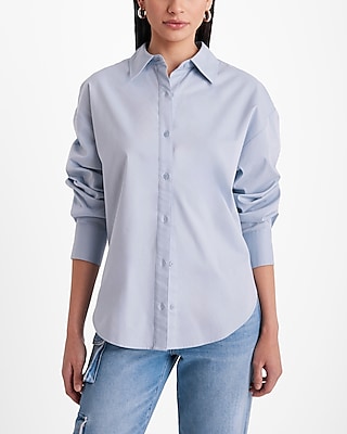 Button Back Boyfriend Portofino Shirt