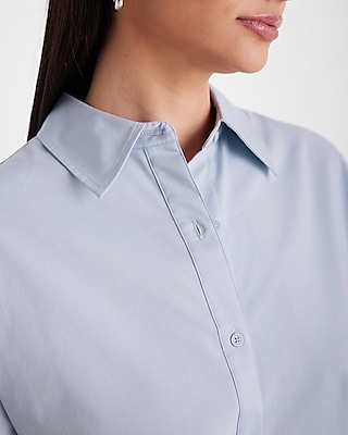 Button Back Boyfriend Portofino Shirt