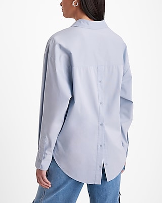 Button Back Boyfriend Portofino Shirt