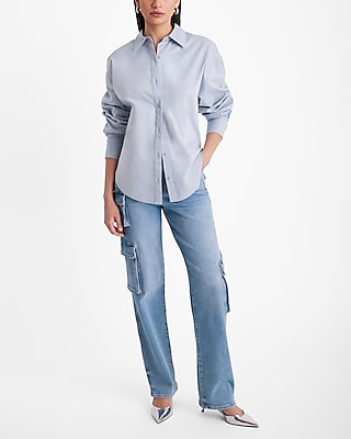 Button Back Boyfriend Portofino Shirt