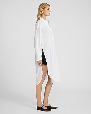 Linen-Blend Long Tunic Shirt - image 2