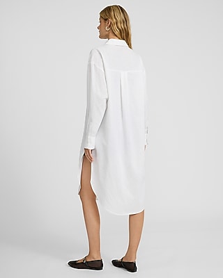Linen-Blend Long Tunic Shirt - image 3