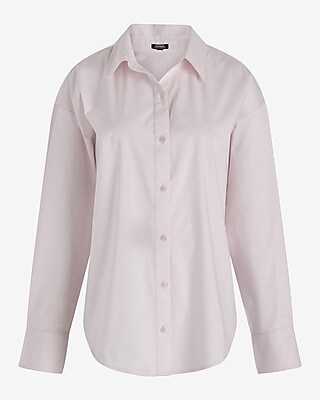 Stretch Cotton Poplin Boyfriend Shirt