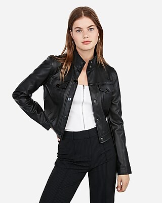 womens cropped utility jacket