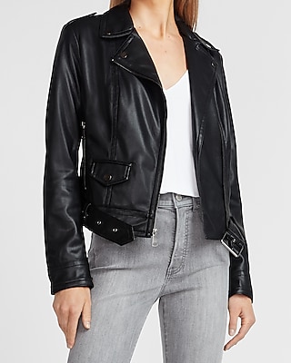 evine faux leather jackets