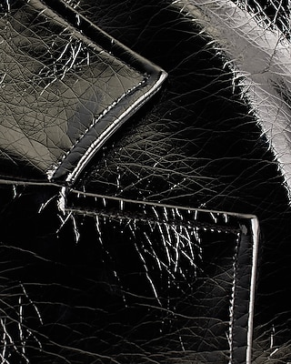 PATENT LEATHER TRENCH 9804227:PITCH BLACK:XS