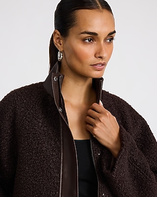 Express x Sarah Jane Nader | The Off Duty Boucle Jacket