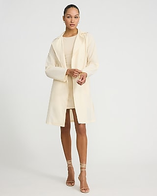 Double Breasted Belted Midi Trench Coat | Express