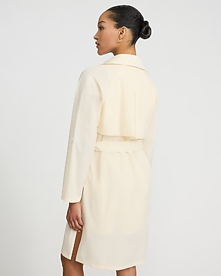 Double Breasted Belted Midi Trench Coat | Express