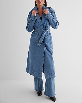 Ex Denim Trench 9804234:medium Denim 22:m | Express