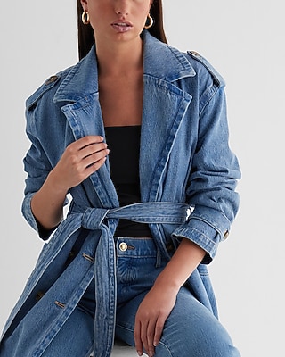 Denim Trench Coat | Express