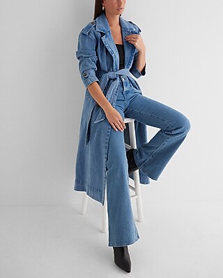 Denim Trench Coat | Express