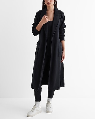 Belted Faux Fur Trench Coat