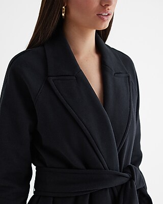 Belted Sweatshirt Trench Coat Express