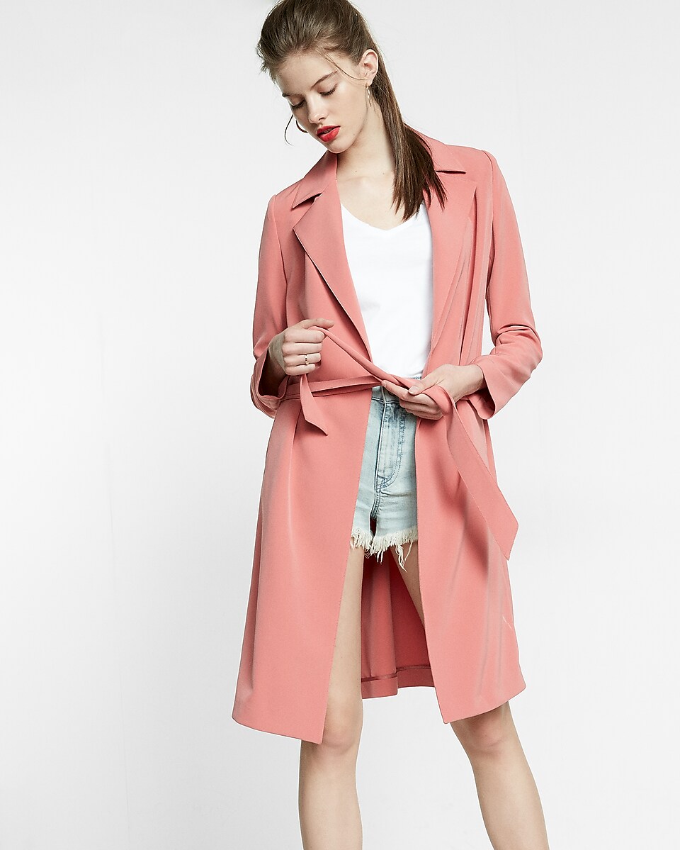 Petite Soft Trench Coat | Express