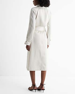 Satin Belted Trench Coat