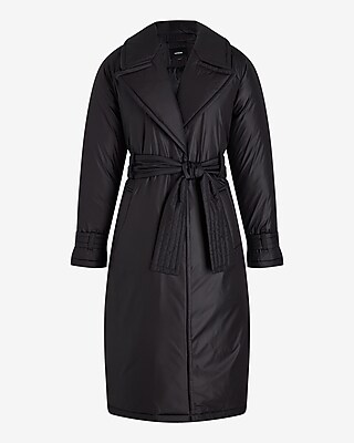 Belted Puffer Trench Coat | Express