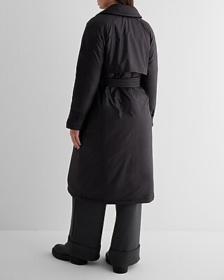 Belted Puffer Trench Coat | Express