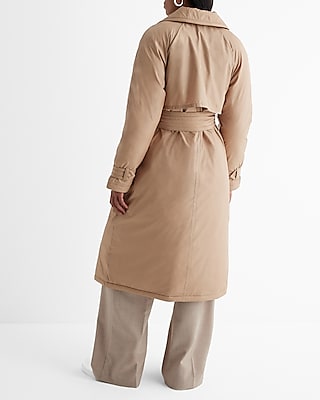 Belted Puffer Trench Coat