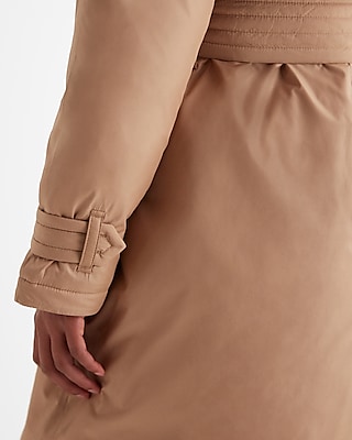Belted Puffer Trench Coat