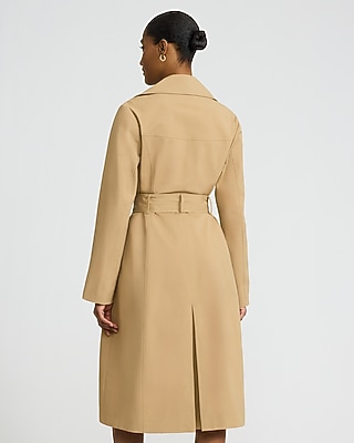 Double Breasted Belted Maxi Trench Coat