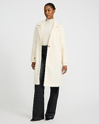 Single Button Midi Coat | Express